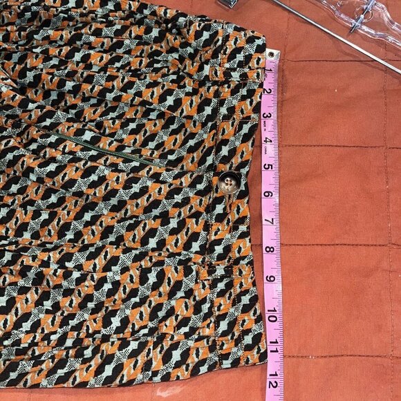 Urban Outfitters Womens Patterned Pants Small Orange & Black - Picture 6 of 11